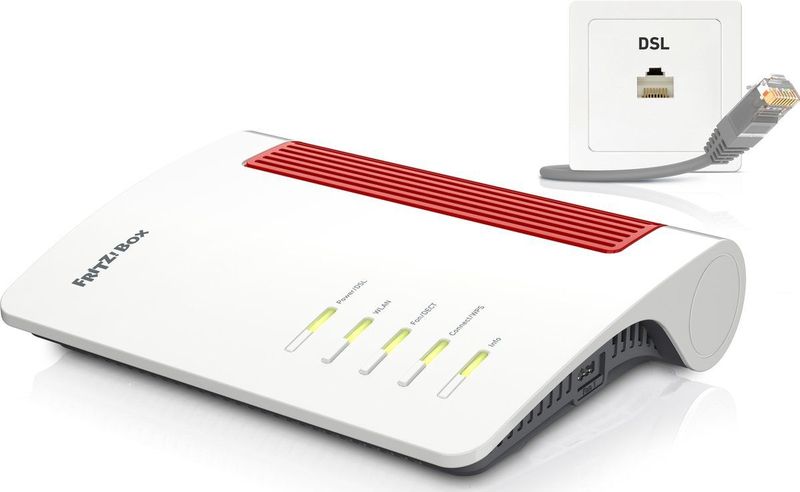 FRITZ!Box 7690 draadloze router Gigabit Ethernet Dual band ( GHz / 5 GHz) Wit