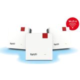 AVM - FRITZ!Mesh Wi-Fi Set 1600 - Rood, Wit - Intern - 3-Pack