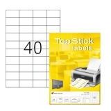 Top Stick 8698 printeretiket Wit Zelfklevend printerlabel