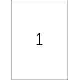 TopStick - zak met 100 zelfklevende multifunctionele etiketten, 210 x 297 mm, personaliseerbaar en bedrukbaar, laser/inkjetprinter, (8720), wit, 100 stuks