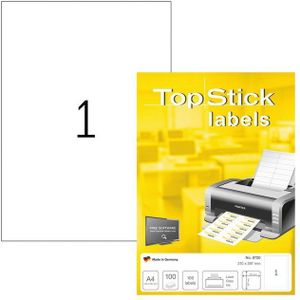 TopStick Universal-Etiketten Papier weiß selbstklebend 210x297mm 100 B