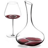 ZIEHER - Pebble Decanteerkaraf - Handgeblazen - 1,8L - H 30cm - D 20cm