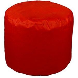 Kinzler S-10118/32 zitkruk rond, ca. Ø50 x H40 cm, outdoor & indoor, zitzak in vele verschillende kleuren, waterafstotende kruk, rood