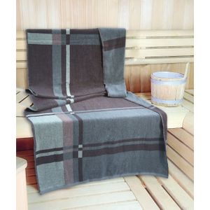 KiNZLER Saunatuch "Wellness, Sauna - Größe 90/200 cm", (Spar-Set, 2 St., 2er Set Saunatücher 90 x 200 cm), leichte Qualität, verschiedenen Designs, auch als 2er Set