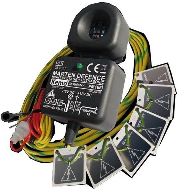 Kemo M186 Marterverschrikker Met flitslicht, Met hoogspanningsplaatjes 12 V 1 stuk(s)