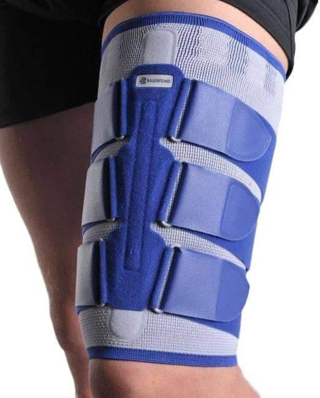 Bauerfeind MyoTrain Bovenbeenbrace - 1 - Universeel - Grijs