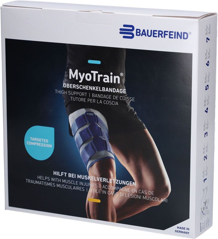 Bauerfeind - MyoTrain - Bandage - Zwart - Gebreid Weefsel