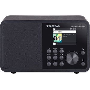 Telestar DIRA M 1 A mobil Internetradio Internet, DAB+, VHF (FM) AUX, Bluetooth, DLNA, USB, WiFi, Internetradio Opnamefunctie, Geschikt voor DLNA, Incl.