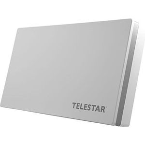 Telestar DIGIFLAT 5109470 platte antenne voor 1 abonnee (LNB: 0,2 dB, schotelantenne, raamwand/masthouder, kompas, montagegereedschap) wit