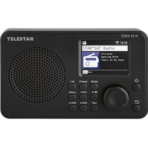 Telestar DIRA M 5i internetradio (TFT kleurendisplay, UPnP en USB media-afspeelback, wekker, Bluetooth 5.1, afstandsbediening via Soundmate app)