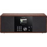 Telestar DIRA S 24 CD - DAB+ digitale radio met cd-speler (stereo radio, FM/DAB/DAB+, cd-speler, Bluetooth 5.1, USB Recording & Media Player, DSP Sound) houtlook, bruin