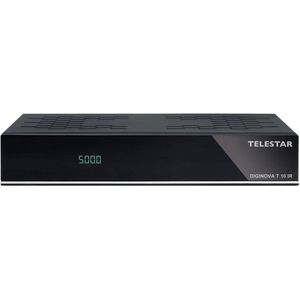 Telestar DIGINOVA T 10 IR - Digitale Multimedia Receiver (DVB-T2, DVB-T, DVB-C), TV-ontvanger, Zwart