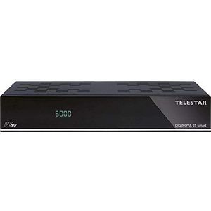 Telestar DIGINOVA 25 smart - DVB Digitale TV Tuner (DVB-S2, DVB-T2, DVB-C, DVB-S, CI+ slot), TV-ontvanger, Zwart
