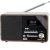 Imperial 22-220-00 DABMAN 100 digitale radio (houten behuizing, LCD-display, DAB+/FM, RDS, 3,5 mm jack) bruin