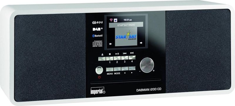 IMPERIAL DABMAN i200 CD - Internetradio - Wit - DAB+ - FM - Bluetooth