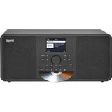 Nedis - 22-238-10 - Internetradio - Zwart - Hybride met CD-speler en Bluetooth 5.0