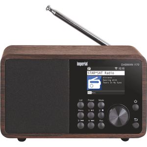 Imperial DABMAN i170 DAB+ en internetradio met bluetooth - hout