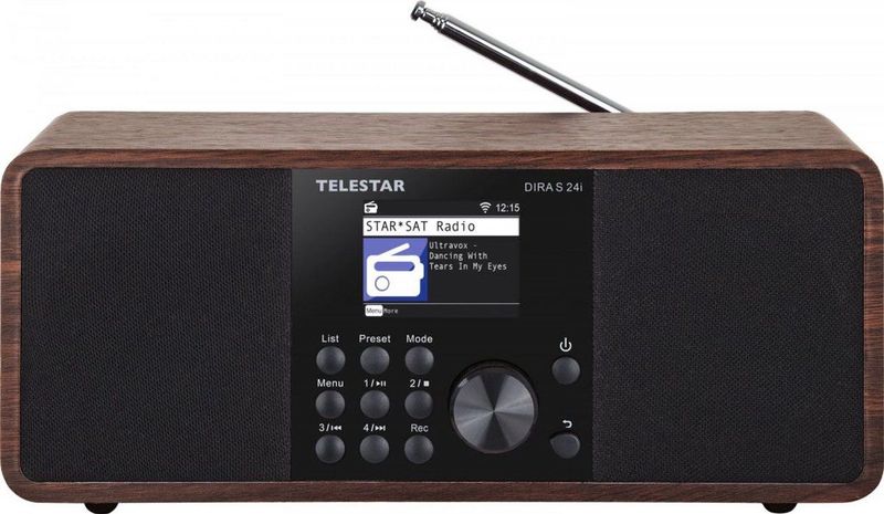 Telestar - Dira S24i - Radio - Zwart - DAB+, Internet, Bluetooth, WiFi, 2,4" TFT-kleurenscherm