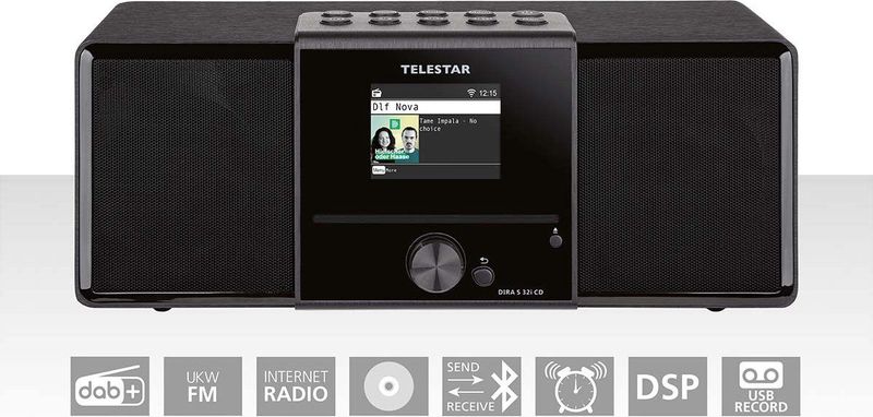 Telestar - DIRA S 32i CD - Internetradio - Zwart - DAB+, Bluetooth, WiFi