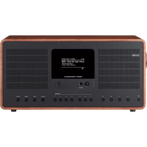 Revo SuperConnect Stereo - DAB+ - Internet Radio en Spotify Walnoot/Zwart