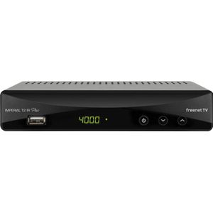 Digitalbox 77-560-00 Imperial T 2 IR Plus HD DVB-T2 ontvanger met Irdeto encryptie (Freenet TV, H.265/HEVC, PVR Ready, HDMI, SCART, USB, LAN) zwart