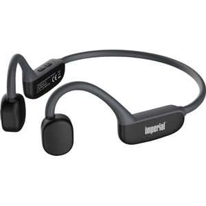 Imperial bluTC Active 1 ultrasone hoofdtelefoon (Bone Conduction, Bluetooth 5.3, 11 uur batterijduur, zweetbestendig), zwart