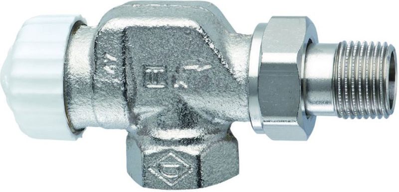 Thermostatventil, V-exact ii Axial, 1/2'', Kvs 0,86, RG-vernickelt 3710-02.000 - Heimeier