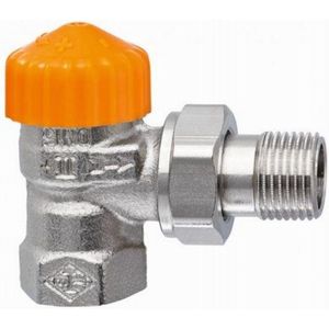 Heimeier - Eclipse - Thermostatische Afsluiter - Haaks - Brons - Vernikkeld