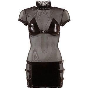 Cottelli Collection X-Large zwarte transparante mini-jurk