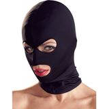 Bad Kitty – Hoofd Masker met Open Ogen en Mond en Elastisch Pasvorm - Zwart