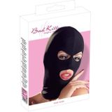 Bad Kitty – Hoofd Masker met Open Ogen en Mond en Elastisch Pasvorm - Zwart