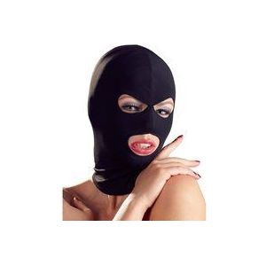 Bad Kitty – Hoofd Masker met Open Ogen en Mond en Elastisch Pasvorm - Zwart