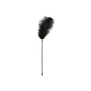 Bad Kitty – 38 cm Enkele Struisvogel Veer Kietelaar voor de Lichte Strelingen – Zwart