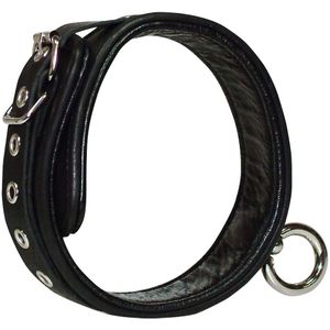 Verstelbare lederen halsband