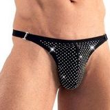 Glitter String met Diamantjes voor Mannen