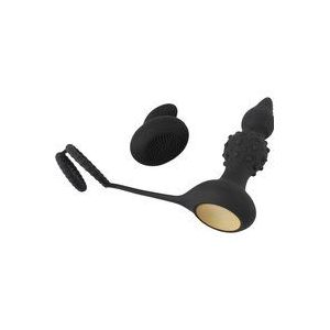 Rebel RC Buttplug Vibrerende Plug met Extra Stimulatie en Vibrerende Afstandsbediening - Vibrerende Buttplug met Cockring 15 cm