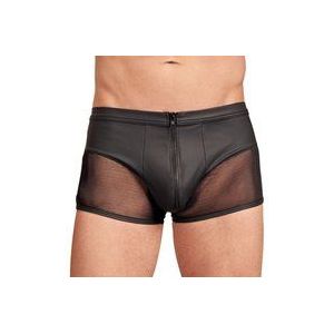 Leather Look Heren Boxer Met Ritssluiting - Zwart