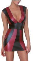 Kurzes Kleid im 2-farbigen Mattlook