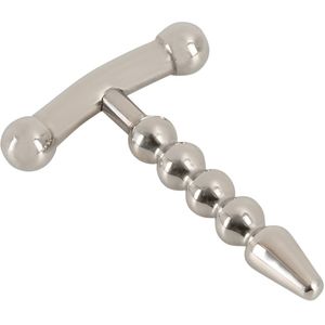 Penisplug Small Anchor - Solide Penis Anker Plug - Stimulerend Kralenontwerp Naadloos Gepolijst RVS 6 cm