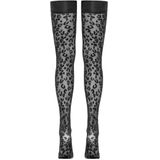 Cottelli Legwear - Zwarte panterprint hold-ups - 4