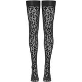 Cottelli Legwear - Zwarte panterprint hold-ups - 4