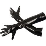 Black Level - glanzende lak handschoenen (zwart)