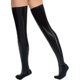 Overknee Bettstiefel aus Lack