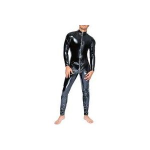 Overall aus Stretchlack, mit 3-Wege-Reißverschluss