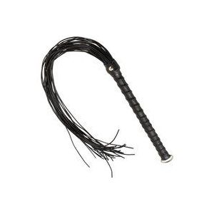 ZADO Lederen Flogger Corduroy Zwart