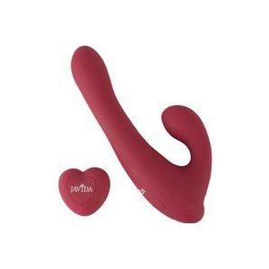 Javida - Roterende clitoris vibrator met afstandsbediening (rood)