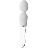 Liaison LED Glazen Wand Massager Vibrator - Solide Glazen Zijde met Sensuele LED-verlichting Andere Zijde - 10 Vibratiestanden en Oplaadbaar met Watervast Ontwerp 22 cm