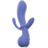 AWAQ.U Vibrator 01 Triple Stimulatie Flexibele Vibrator voor Clitoris G-spot en Anaal - Krachtige Vibraties met 10 Standen - Oplaadbaar en Watervast Ontwerp 22 cm