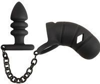 Black Velvets - Peniskooi met butt plug
