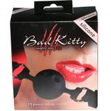 Bad Kitty Bâillon Boule en Silicone Noir Taille M Diamètre 4 cm